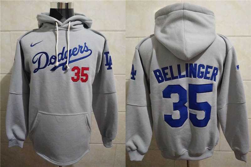 Los Angeles Dodgers 35 Cody Bellinger Gray Nike All Stitched Pullover Hoodie,We sell and wholesale Los Angeles Dodgers 35 Cody Bellinger Gray Nike All Stitched Pullover Hoodie on line form chian!